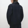 Jeansjacke mit Kunstlederkragen Jeansjacke mit Kunstlederkragen