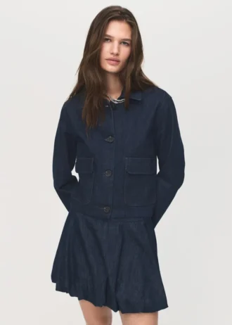 Jeansjacke mit Taschen