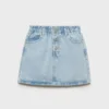 Jeansrock mit Paperbag-Bund