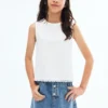 Jeansrock mit Paperbag-Bund