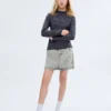 Jeansrock mit Paperbag-Bund