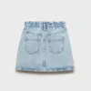 Jeansrock mit Paperbag-Bund
