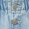 Jeansrock mit Paperbag-Bund