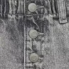 Jeansrock mit Paperbag-Bund