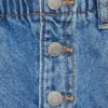 Jeansrock mit Paperbag-Bund