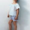 Jeansshorts mit ausgefranstem Saum Jeansshorts mit ausgefranstem Saum