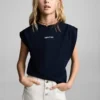 Jeansshorts mit ausgefranstem Saum