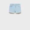 Jeansshorts mit ausgefranstem Saum Jeansshorts mit ausgefranstem Saum
