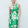 Jumpsuit mit bedrucktem Gürtel Jumpsuit mit bedrucktem Gürtel