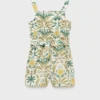 Jumpsuit mit tropischem Print