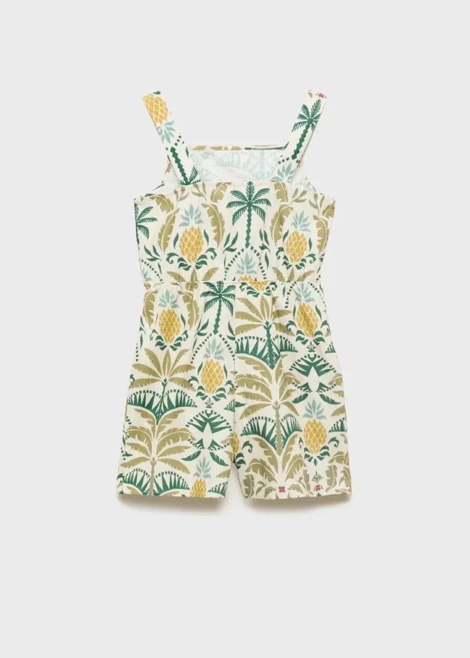 Jumpsuit mit tropischem Print