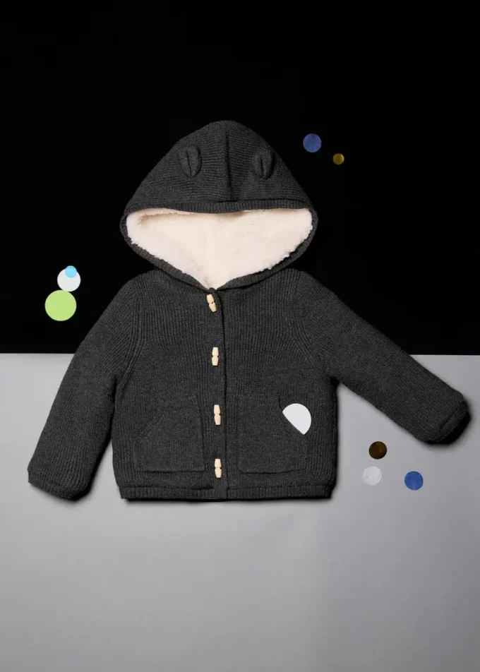 Kapuzenjacke aus Lammfell