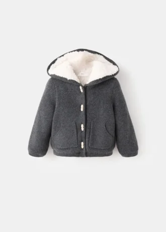 Kapuzenjacke aus Lammfell