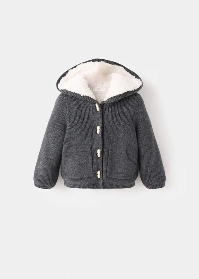 Kapuzenjacke aus Lammfell
