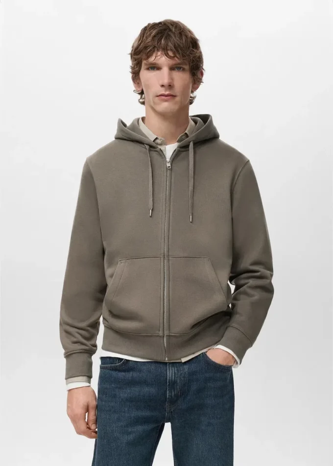 Kapuzenjacke mit Reißverschluss
