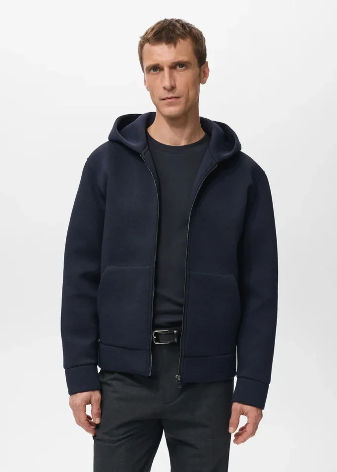 Kapuzenjacke mit Reißverschluss