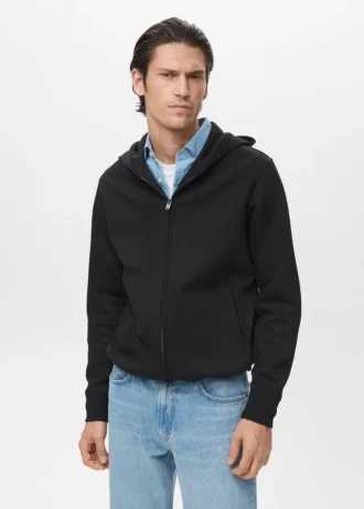 Kapuzenjacke mit Reißverschluss