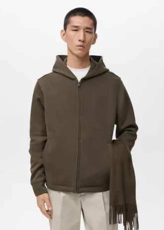 Kapuzenjacke mit Reißverschluss