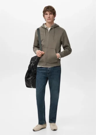 Kapuzenjacke mit Reißverschluss