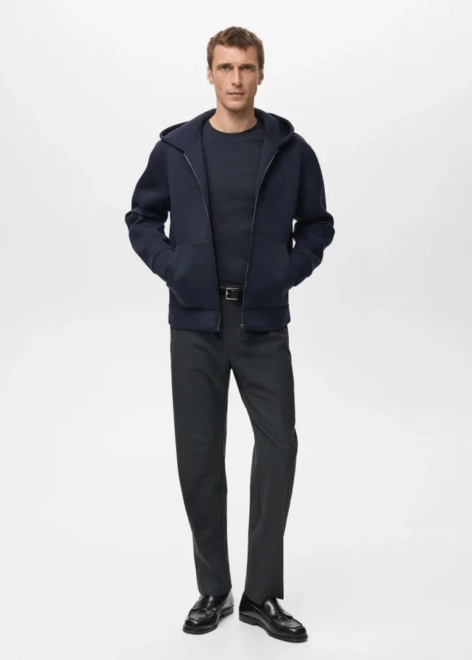 Kapuzenjacke mit Reißverschluss