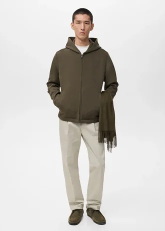 Kapuzenjacke mit Reißverschluss