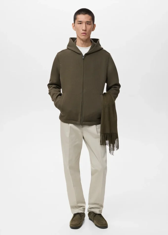 Kapuzenjacke mit Reißverschluss