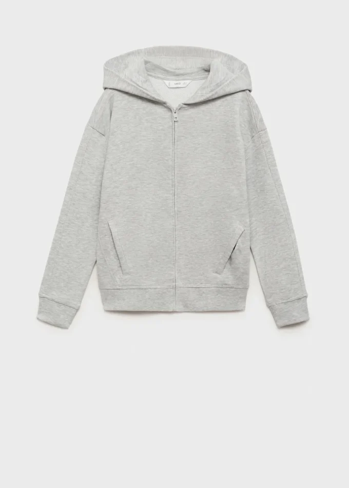 Kapuzenjacke mit Reißverschluss