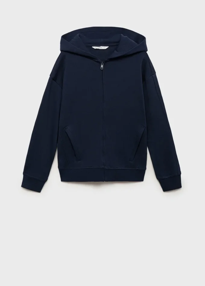 Kapuzenjacke mit Reißverschluss