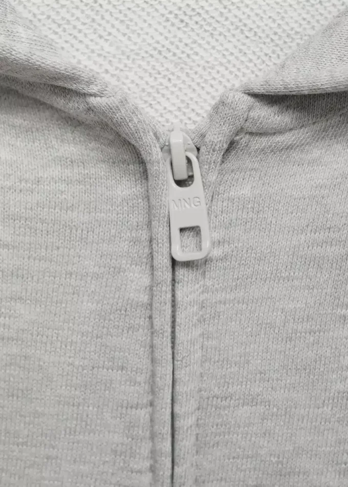 Kapuzenjacke mit Reißverschluss