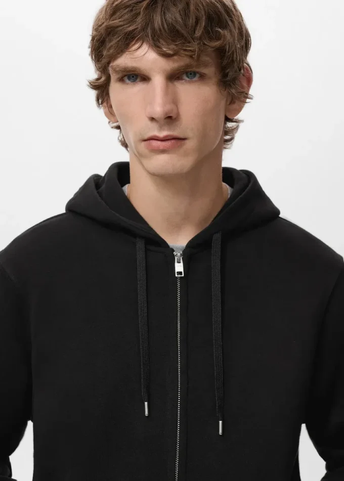 Kapuzenjacke mit Reißverschluss