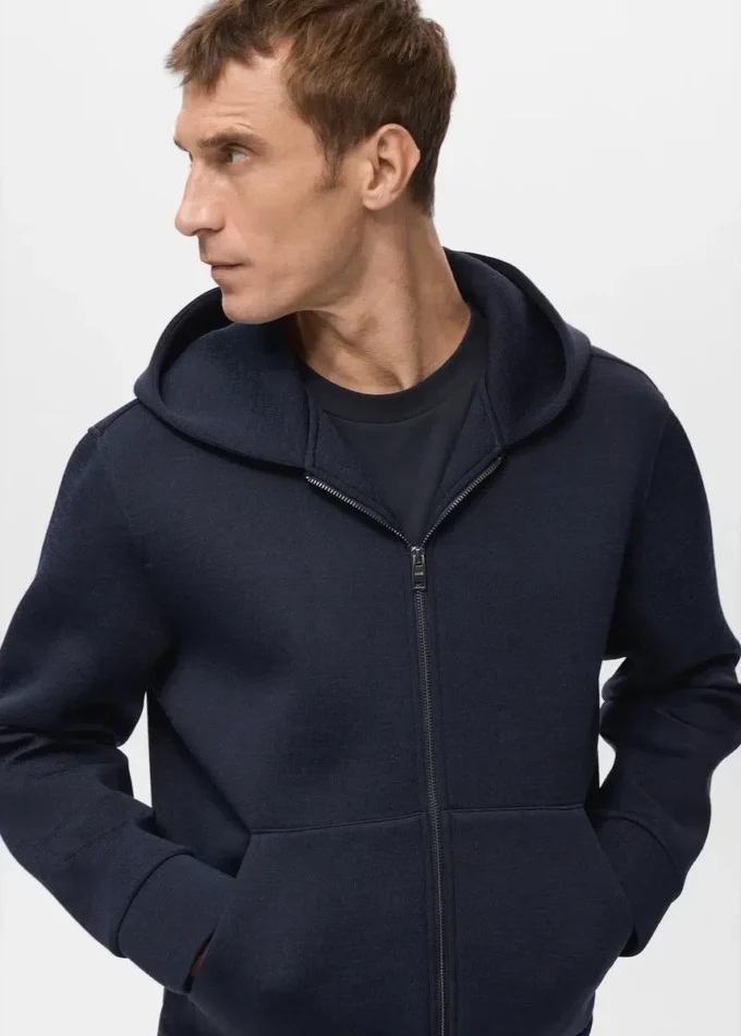 Kapuzenjacke mit Reißverschluss