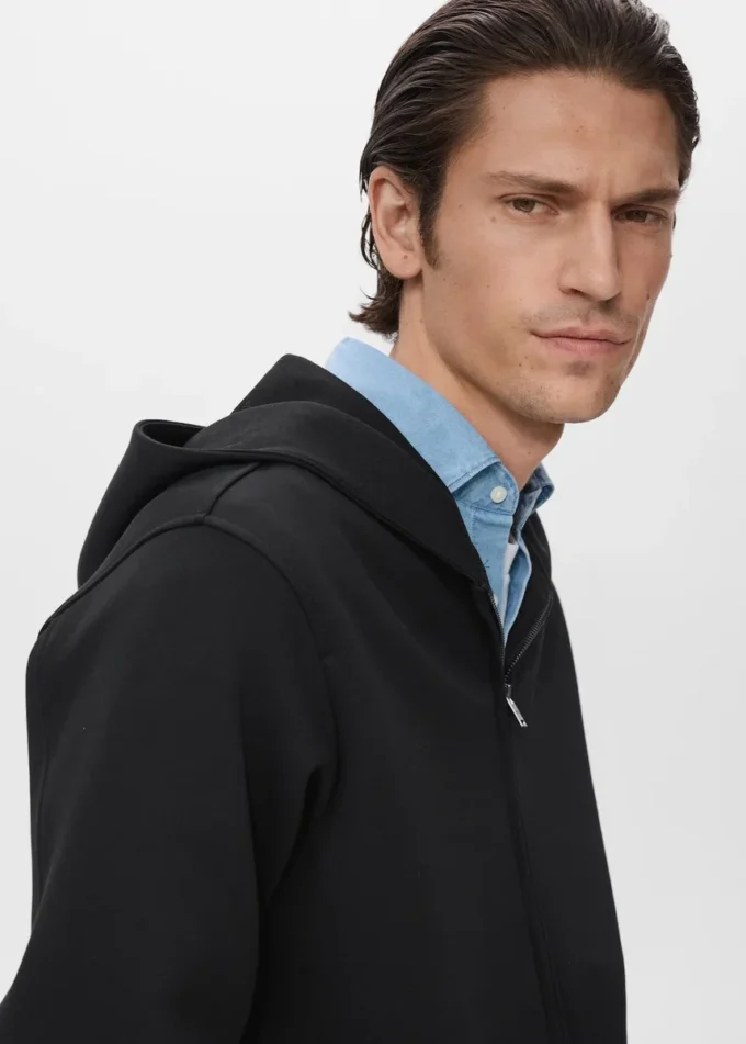 Kapuzenjacke mit Reißverschluss