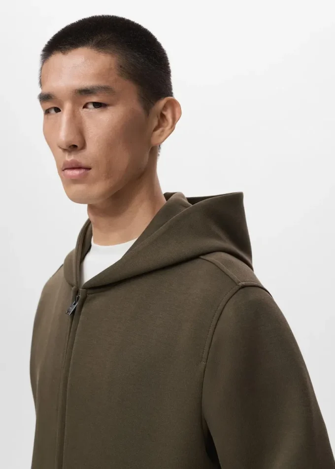 Kapuzenjacke mit Reißverschluss