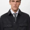 Karierte Jacke aus Wollmischung Karierte Jacke aus Wollmischung
