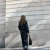 Karierte Strickjacke mit Reißverschluss
