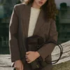 Karierter Anzugblazer