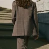 Karierter Anzugblazer