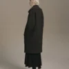 Karierter Mantel aus Wollmischung
