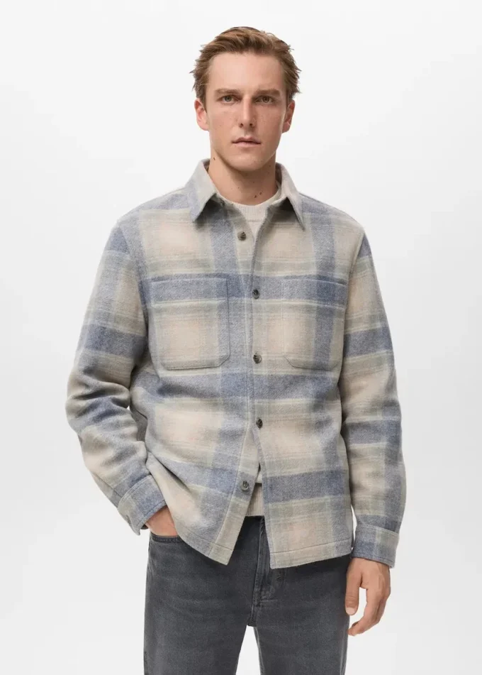 Kariertes Flanell-Overshirt Kariertes Flanell-Overshirt