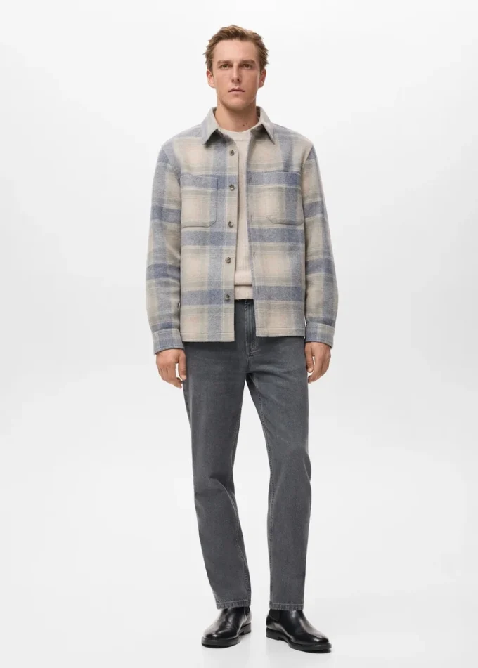 Kariertes Flanell-Overshirt Kariertes Flanell-Overshirt