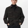 Kariertes Overshirt aus Wollmischung Kariertes Overshirt aus Wollmischung