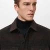 Kariertes Overshirt aus Wollmischung Kariertes Overshirt aus Wollmischung
