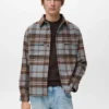 Kariertes Overshirt mit Taschen