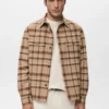 Kariertes Overshirt mit Taschen