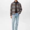 Kariertes Overshirt mit Taschen