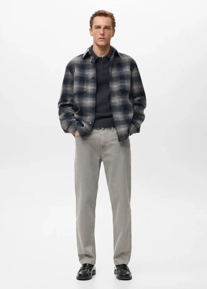 Kariertes Overshirt mit Taschen Kariertes Overshirt mit Taschen