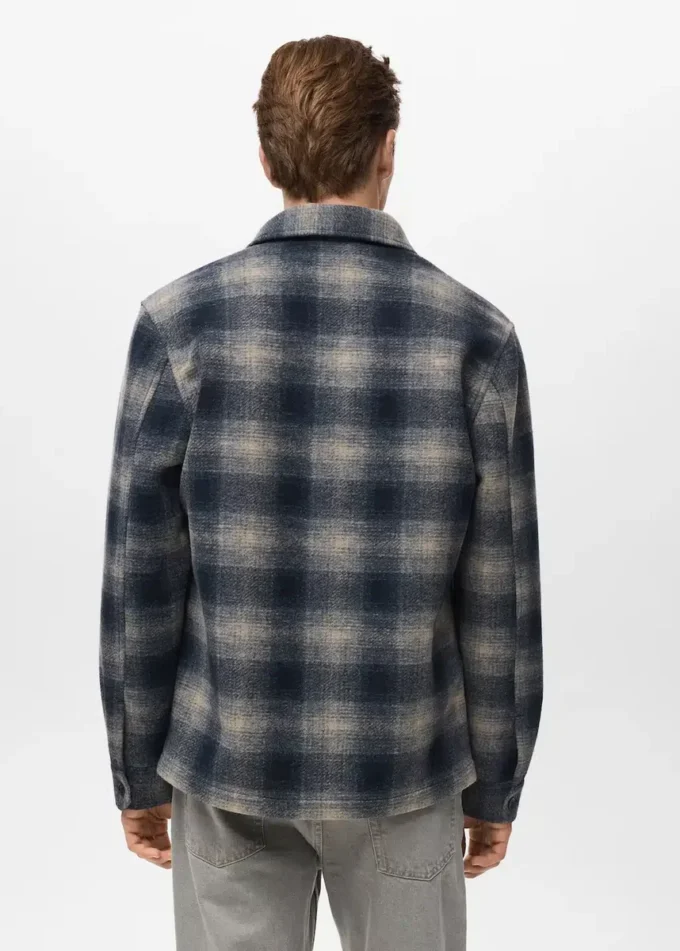 Kariertes Overshirt mit Taschen Kariertes Overshirt mit Taschen