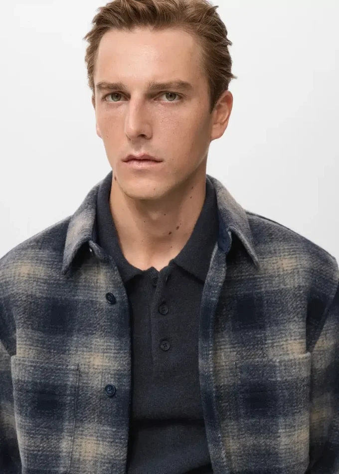 Kariertes Overshirt mit Taschen Kariertes Overshirt mit Taschen