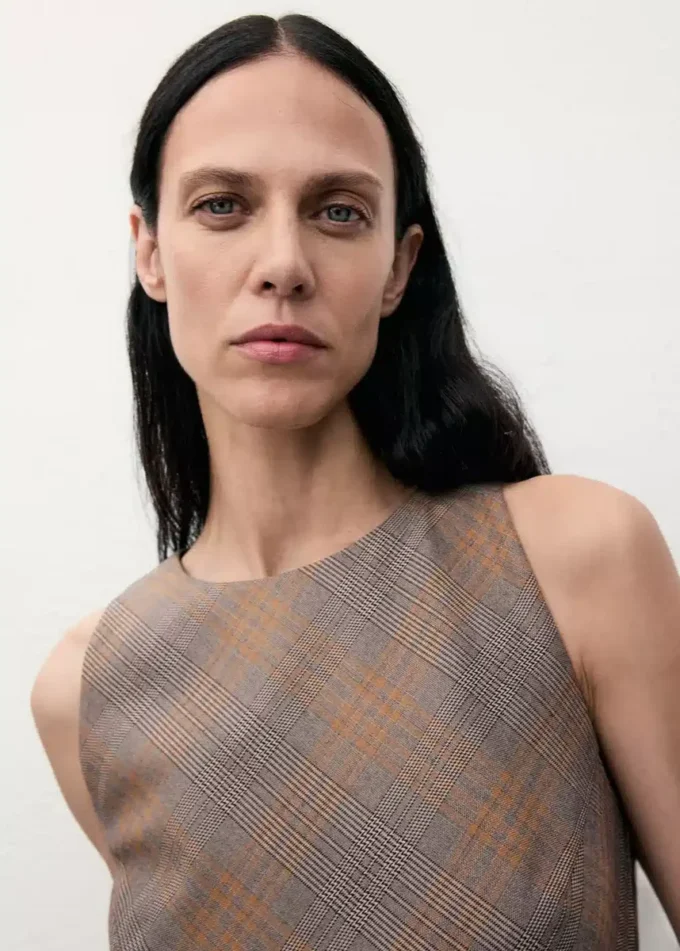 Karo-Gürtelkleid Karo-Gürtelkleid