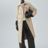 Klassischer Trenchcoat aus 100 % Baumwolle